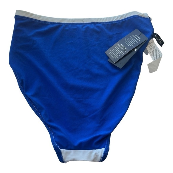 Lauren Ralph Lauren Blue High Rise Ombré Swim Separate Bottoms S 20387256 Size 6 - Picture 7 of 14